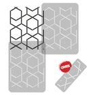 Stencil Hexagonal + Extra - Molde Vazado Decoração R-2060 - Stencil Flex