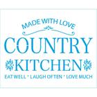 Stencil Litoarte Rose Ferreira 17 x 21 cm - STM-731 Kit Cozinha : Country Kitchen