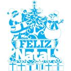 Stencil Natal Litoarte 25 X 20 cm - STRN - 016 Feliz Natal