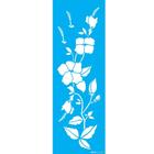 Stencil Opa 10 x 30 cm - Flores Hibisco III - 3533