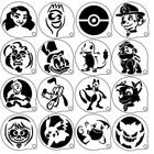 Stencil Personagens Infantis 7cm Kit 3 Com 16 Moldes - Toke de Arte