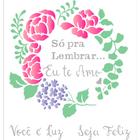 Stencil Pintura Frase So Pra Lembrar 2881 20x25 Opa