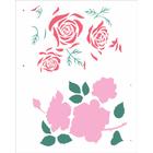 Stencil Sp. 20x25 2360 Flor Rosas - OPA