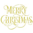 Stencil Sp. 20x25 2556 F. Merry Christma