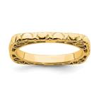 Sterling Silver Stackable Expressions Polido Dourado S