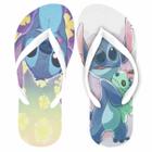 Stitch e Lilo Chinelo Floral fofo. Presente feminino adulto e infantil Stich baby