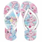 Stitch e Lilo Chinelo Namorados candy color. Presente feminino adulto e infantil Stich baby