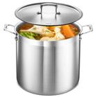 Stockpot Bakken-Swiss de aço inoxidável escovado de 20 litro