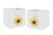 Storage Cube Bins Sweet Jojo Designs Sunflower, conjunto de 2