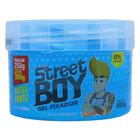 Street Boy Gel Fixador Azul Extra Forte Efeito Brilho 300g