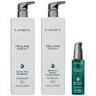 Strength Shampoo White Tea e Cond. Manuka Litro + Neem Plant Lanza