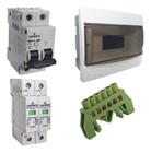 String Box Solar 25a Ac P/ Microinversor Quadro De Embutir