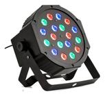 Strobo 18 Leds Rgb Canhão De Led Colorido Dmx Festa Digital - LUA TEK