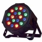 Strobo Refletor Canhao 18 Leds Display Digital Mini RGB - Abmidia