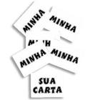 Sua Carta Cartas Em Pvc. F+