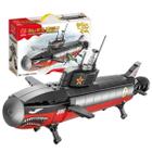 Submarino Militar 435 Peças Bloco de Montar Legotipo