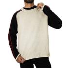 Suéter Masculino Tricot Lã Blusa Gola Redonda Moda Presente