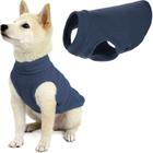 Suéter para cães Gooby Stretch Fleece Colete Azul Índigo GG