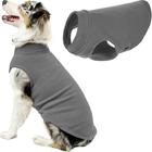 Suéter para cães Gooby Stretch Fleece Colete cinza 6G