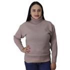 Suéter Tricot Feminino Gola Alta Basic Style MP0060