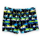 Sunga Box Boxer Juvenil Shortinho Lisa Coqueiro Masculina