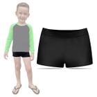 Sunga Boxer Infantil Preta Moda Praia Piscina Original Proteção Solar Uv50+