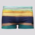 Sunga Boxer Speedo Beach Stripes - Verde