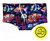 Sunga Infantil Menino Time Peixes Praia Verão Piscina Pro Uv