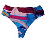 Sunkini Fio Dental Estampado Drapeado Banho de Mar 601210