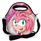 Super Bolsa Lancheira Térmica Escolar - Amy Sonic 2