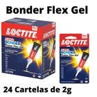 Super Bonder 2g Power Flex Gel Caixa 24un Henkel Kit Loctite
