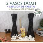 Super Combo com 2 Vaso Decorativo + Difusor de Vareta + Palavra GRATIDÃO - Decoração de interiores, sala, quarto, banhei