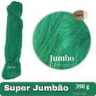 Super Jumbo Cherey Cor Verde Escuro 390 Gramas Para Tranças Box Braid Nagô Dread 60 cm Cores Clássicas