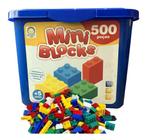 Super kit blocos de montar 500-peças na caixa grande mini blocks-kitstar