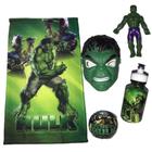 Super Kit Boneco Hulk com Mascara e Acessórios