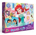 Super Kit Disney Princesas QuebraCabeça/Dominó/Jogo Memória