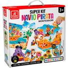 Super Kit Navio Pirata Montessori Brincadeira de Criança 3430 3+