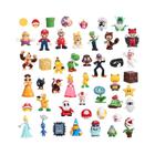 Super Mario Bros - Conjunto com 48 Figuras de Ação em PVC (Luigi, Yoshi, Donkey Kong)