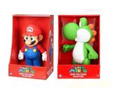 Super Mario e Yoshi - kit 2 bonecos grandes