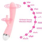 Super Vibrador Grande ponto G Duplo com estimulador slug - WASAI