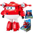 Super Wings Transformando O Supercharged Jett Vermelho 883