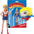 Supergirl Boneca Flexível + Boneca de Pelúcia Cubo DC Comics