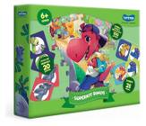 Superkit Dinos Com 3 Jogos - Jogo da Memória, Quebra-Cabeça e Dominó - Toyster.