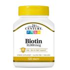 Suplemento biotin 10000mcg 21st century com 120 comprimidos