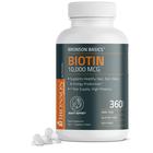 Suplemento Bronson Biotin 10.000mcg para cabelo, pele e unhas