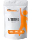 Suplemento BulkSupplements.com L-Serina 500mg em pó 100g