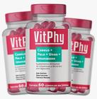 Suplemento Cabelo Pele Unha VitPhy - KIT 180 Capsulas