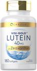 Suplemento Carlyle de luteína e zeaxantina 40 mg 180 cápsulas gelatinosas