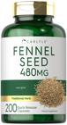 Suplemento Carlyle Fennel Seed 480 mg 200 cápsulas