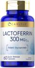 Suplemento Carlyle Lactoferrin 300mg 60 cápsulas sem OGM